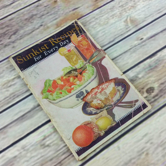 Vintage Cookbook Sunkist Recipes for Every Day Promo Booklet 1924 Salads Dessert