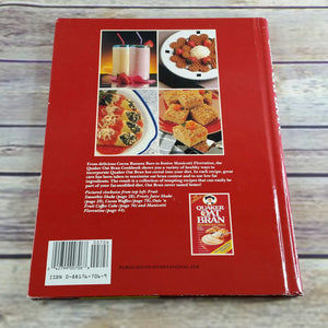 Vintage Cookbook Quaker Oats Oat Bran Recipes 1989 80s Promo Booklet Hot Cereal Spiral Bound Hardcover