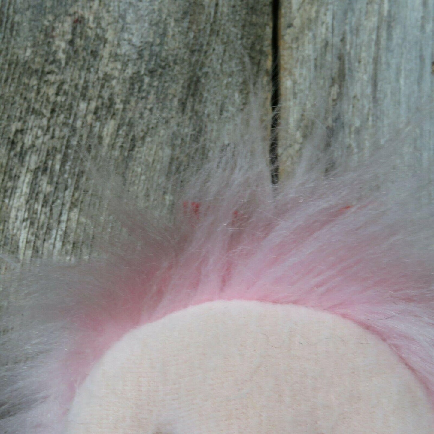 Soft Body Doll Pink Hair Strawberry Blue Dress Fabric Eyes Striped Legs Rag Toy