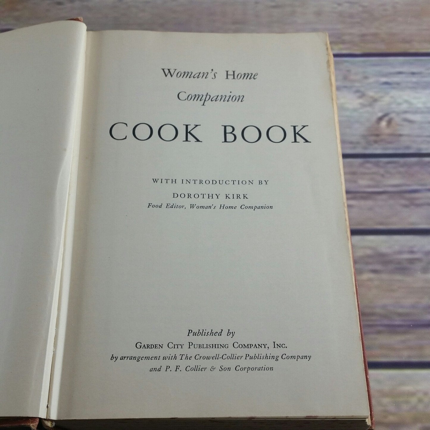 Vintage Cookbook Woman's Home Companion Cookbook 1946 by Dorothy Kirk Recipes Hardcover