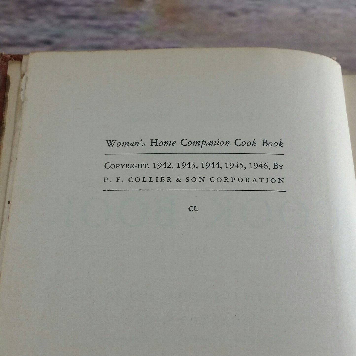 Vintage Cookbook Woman's Home Companion Cookbook 1946 by Dorothy Kirk Recipes Hardcover