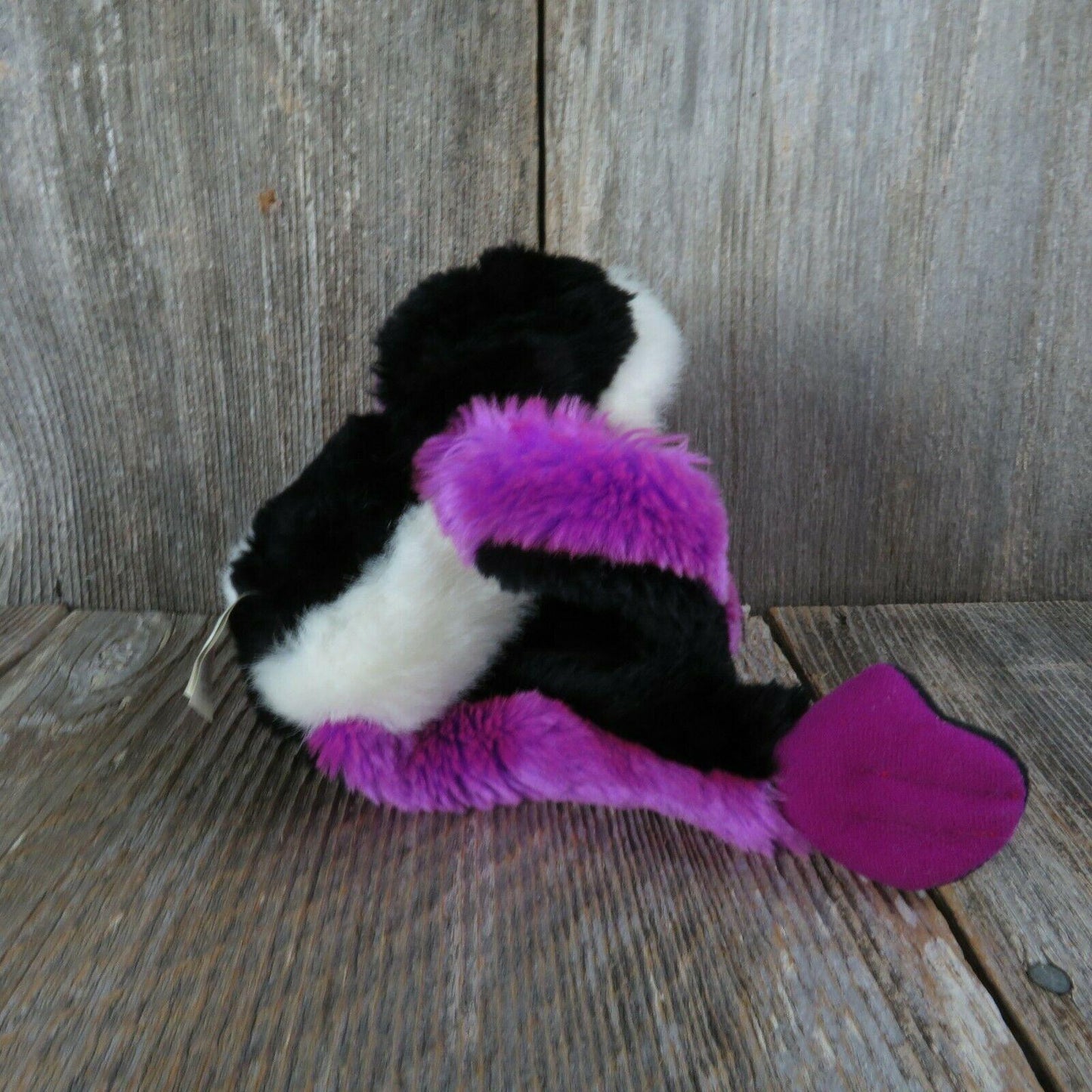 Hanging Monkey Plush Purple Black White Long Legs Fiesta Gibbon Stuffed Animal