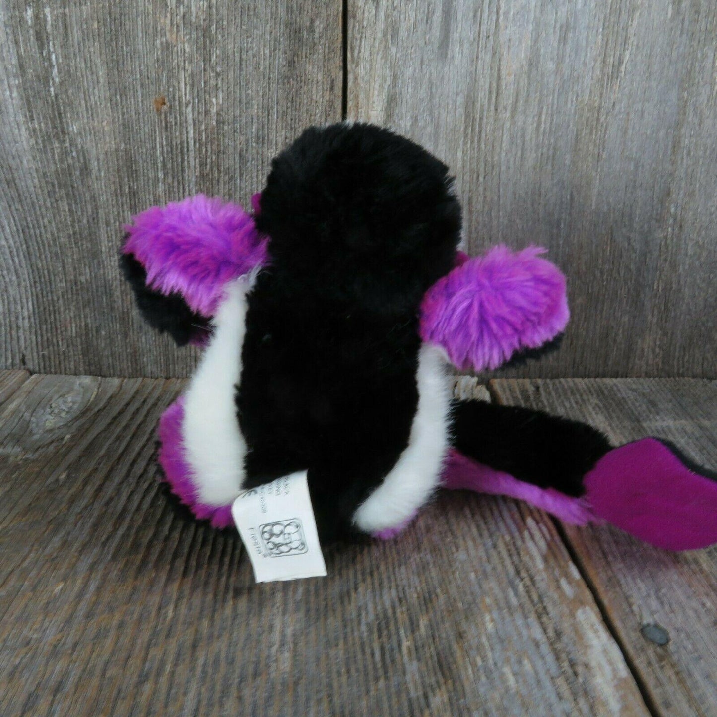 Hanging Monkey Plush Purple Black White Long Legs Fiesta Gibbon Stuffed Animal