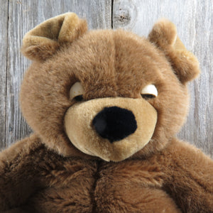 Vintage Teddy Bear Plush Sleepy Stuffed Animal Chrisha Playful Plush Korea Large - At Grandma's Table