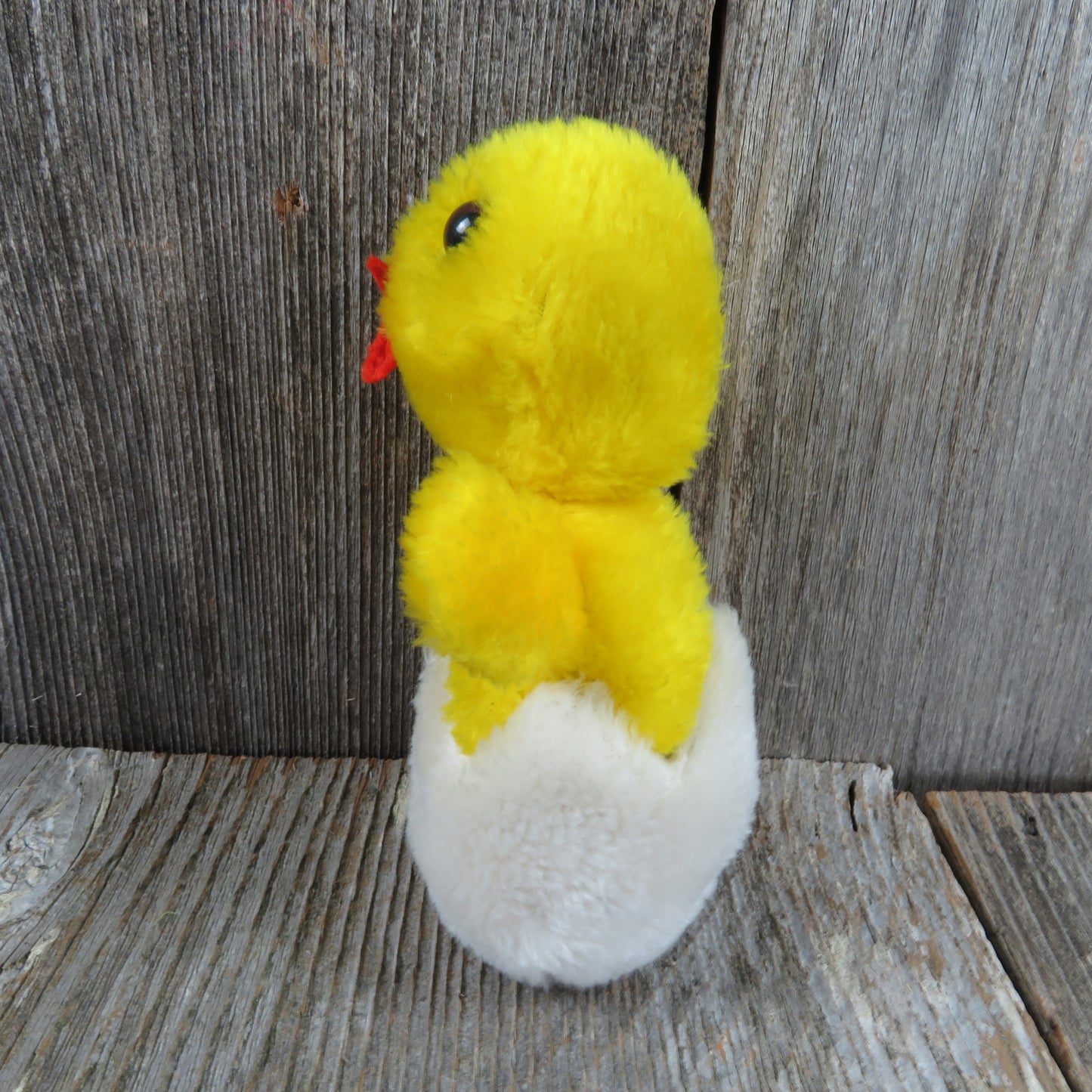 Vintage Chick in Shell Chicken Plush Stuffed Animal Easter George Good Corp 1977 - At Grandma's Table