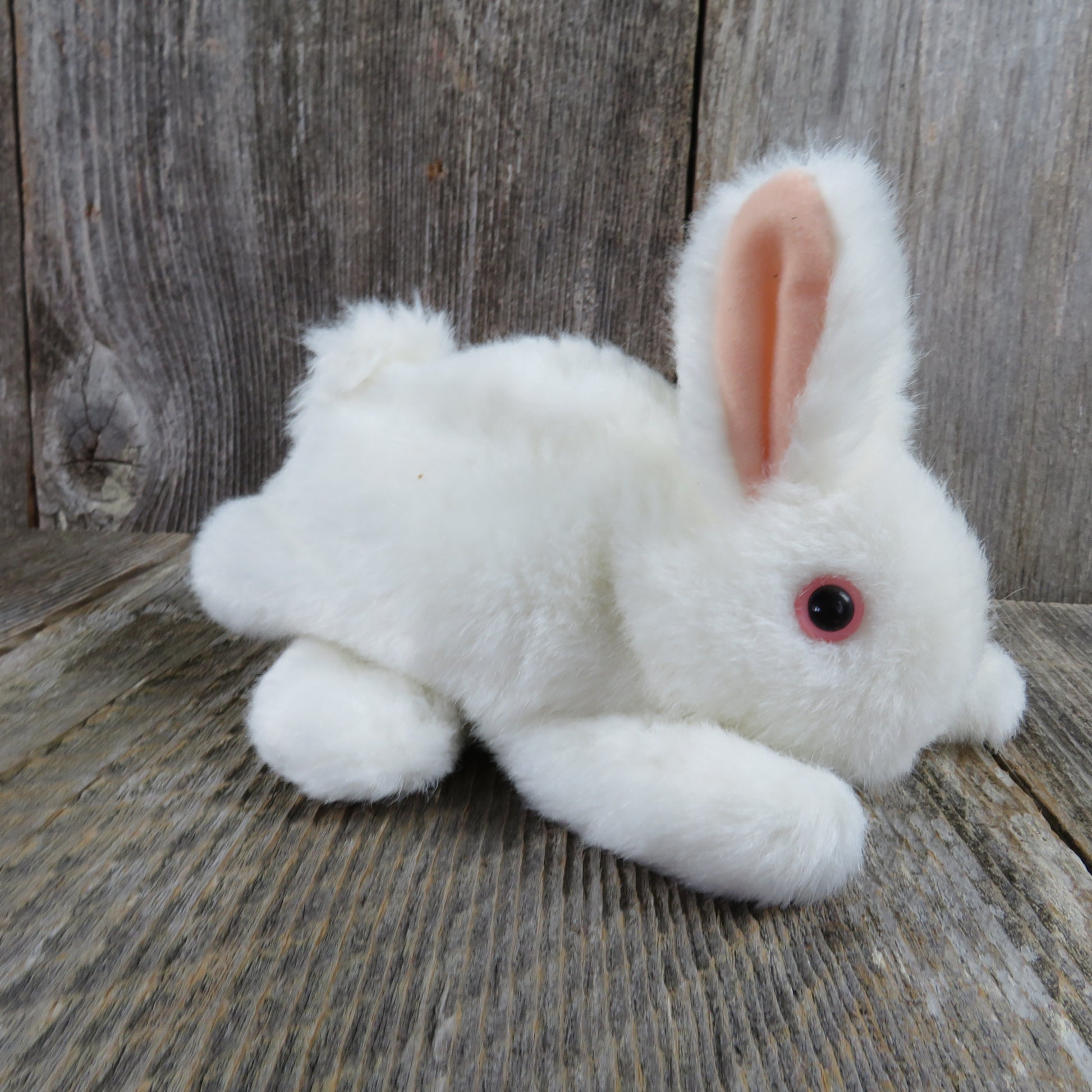 Bunny Rabbit Puppet Plush Folkmanis White Easter Glove Hand Stuffed Animal - At Grandma's Table