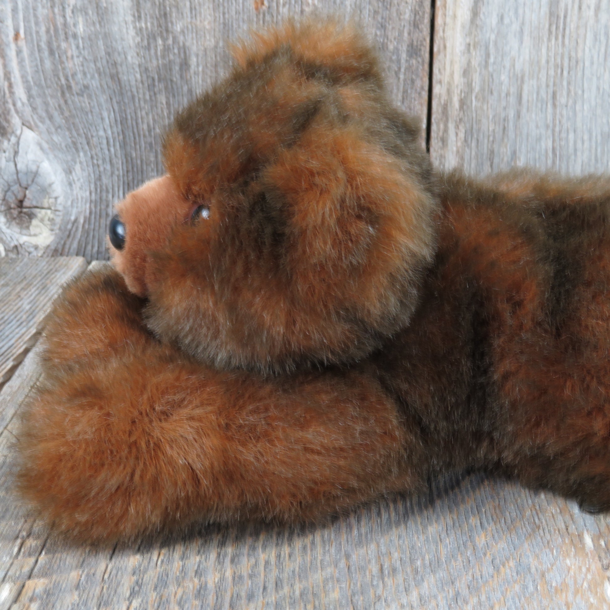 Vintage Teddy Bear Plush Minky Pillow Stuffed Animal MJC Purr-Fection 1992 Soft - At Grandma's Table