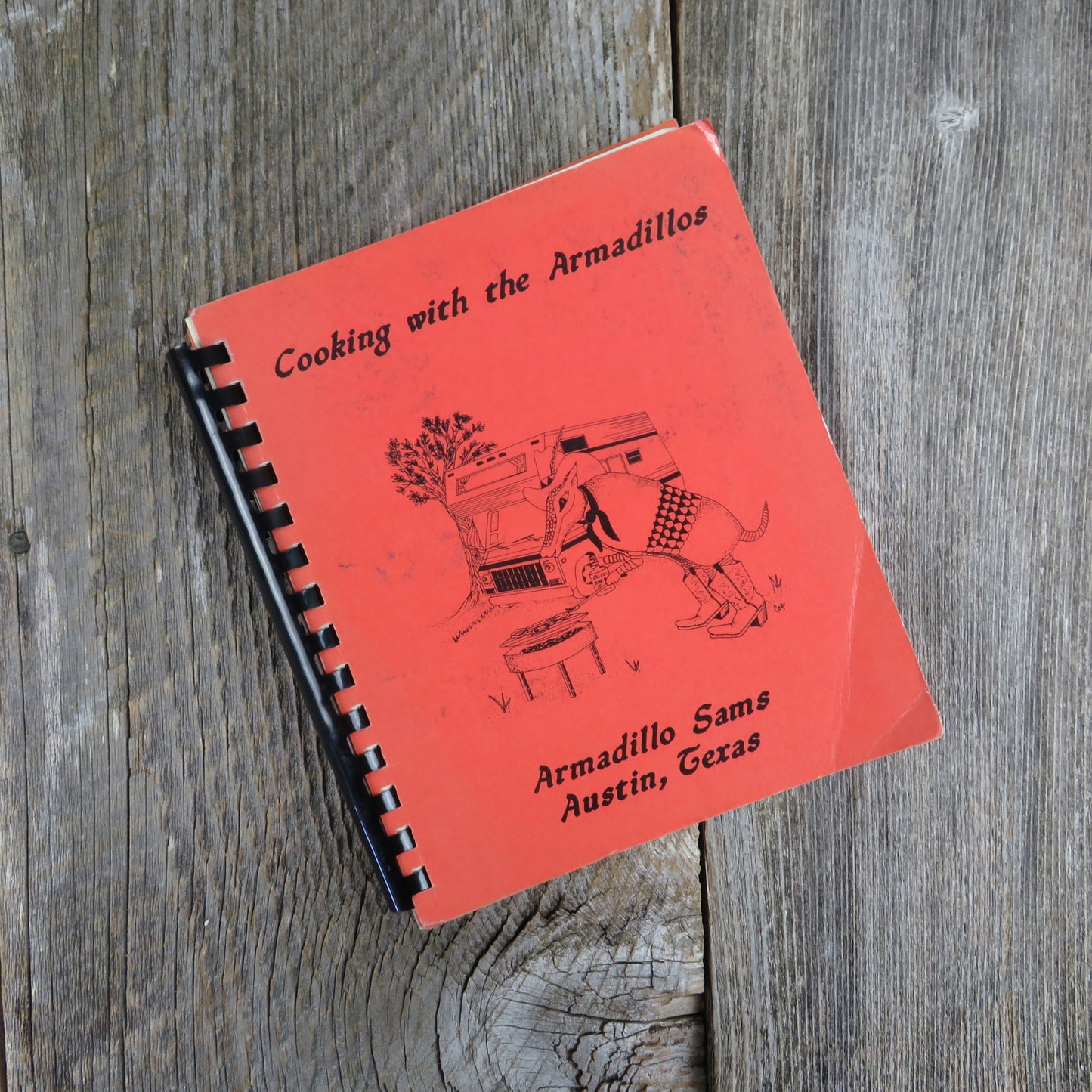 Vintage Texas Cookbook Armadillo Sams Chapter Austin Texas 1989 Camper Club - At Grandma's Table