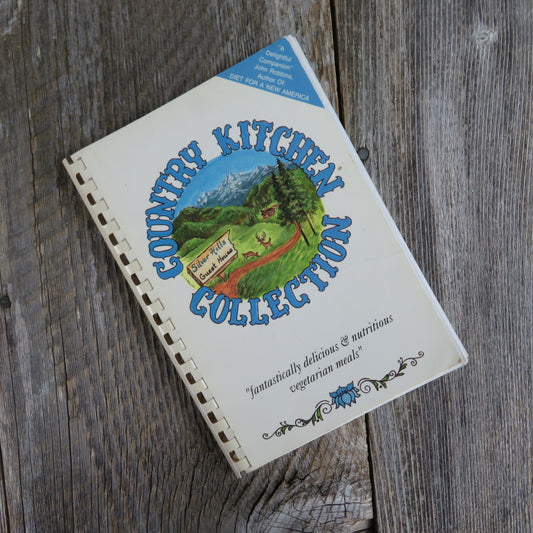 Vintage Canada Vegetarian Cookbook Country Kitchen Collection Silver Hills Phil Eileen Brewer British Columbia - At Grandma's Table