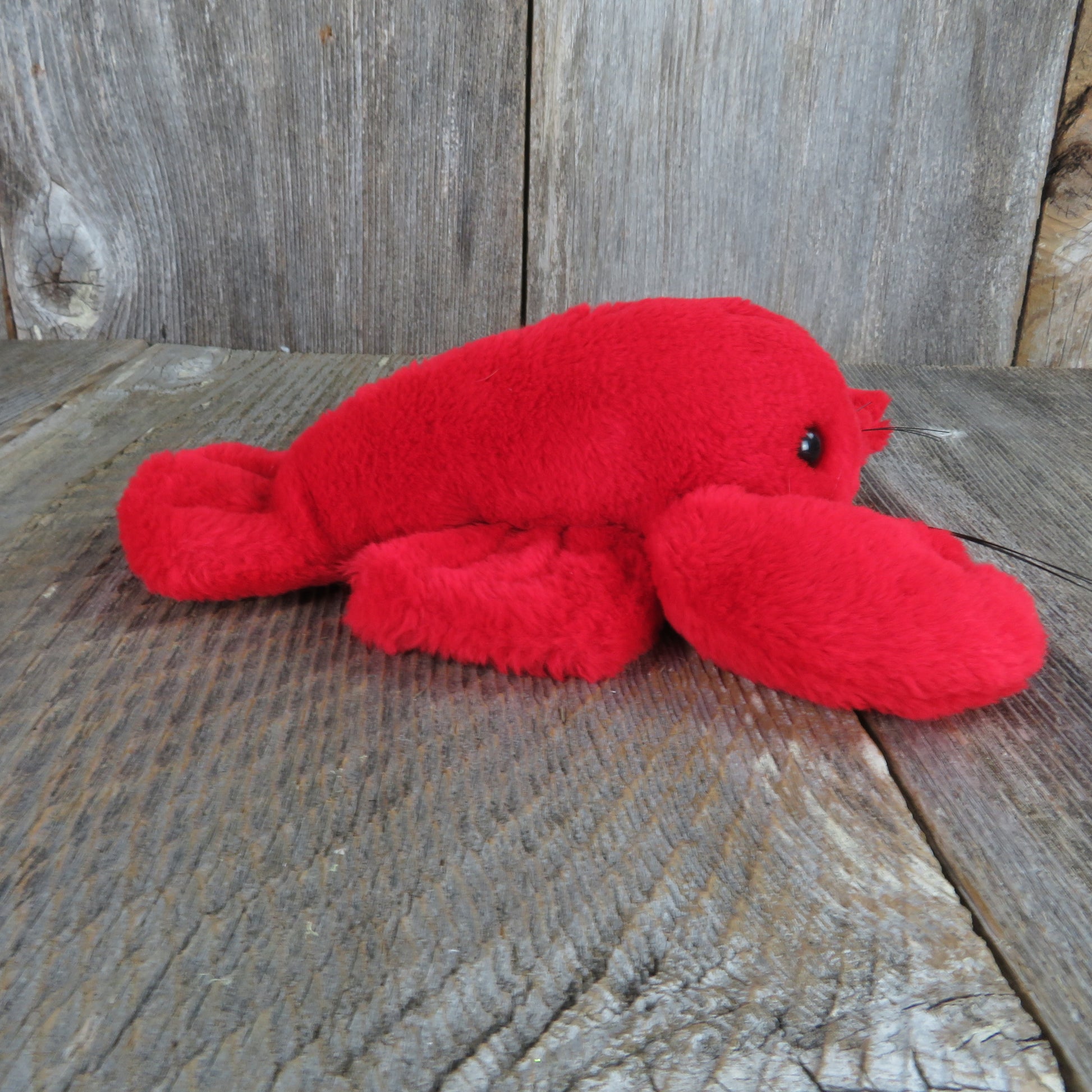 Vintage Lobster Plush Stuffed Animal Mary Meyer Red Ocean Sea Toy Doll Souvenir - At Grandma's Table