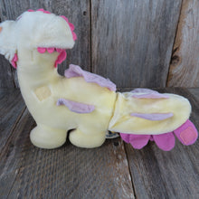 Load image into Gallery viewer, Vintage Dragon Plush Yellow Pink Hasbro Be More Changeable Stuffed Animal 1987 Ganz Bros - At Grandma&#39;s Table