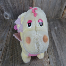 Load image into Gallery viewer, Vintage Dragon Plush Yellow Pink Hasbro Be More Changeable Stuffed Animal 1987 Ganz Bros - At Grandma&#39;s Table