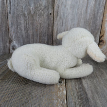 Load image into Gallery viewer, Vintage Sheep Plush Lamb Sherpa Dakin Cream White Easter Stuffed Animal 1982 - At Grandma&#39;s Table