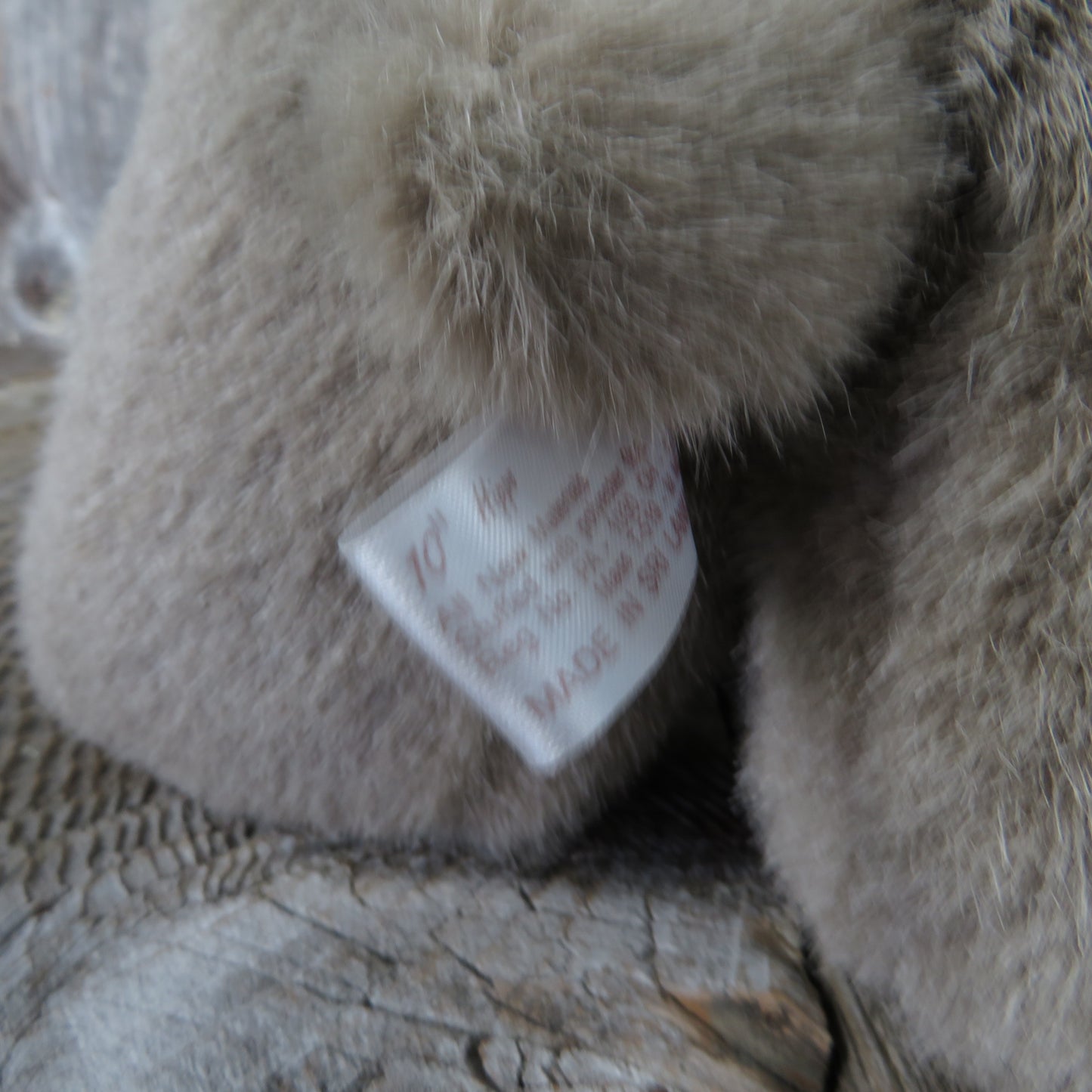 Vintage Hippo Plush Grey Stuffed Animal Pink Gray American Wego Plastic Eyelids 10 inches - At Grandma's Table