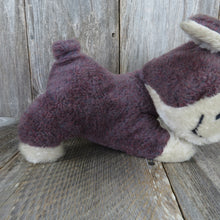 Load image into Gallery viewer, Vintage Cow Plush Purple Bull Stuffed Animal Heifer Horns White Brown - At Grandma&#39;s Table
