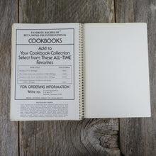 Load image into Gallery viewer, Vintage Sorority Cookbook Beta Sigma Phi International All Occasion Casseroles Cookbook with Menus - At Grandma&#39;s Table