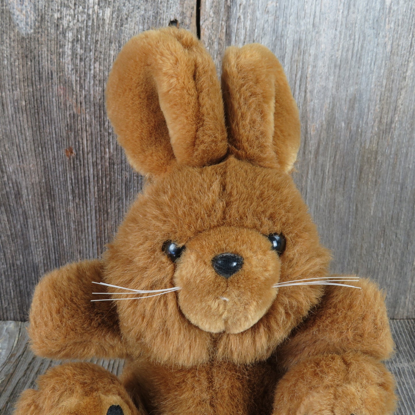 Vintage Bunny Rabbit Plush Chosun Brown Stuffed Animal Big Feet Ears Easter Korea - At Grandma's Table