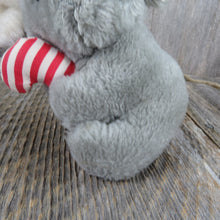 Load image into Gallery viewer, Vintage Mouse Christmas Plush Stuffed Dakin Fun Farm Animal 1982 Doll Toy Gray - At Grandma&#39;s Table
