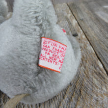 Load image into Gallery viewer, Vintage Mouse Christmas Plush Stuffed Dakin Fun Farm Animal 1982 Doll Toy Gray - At Grandma&#39;s Table