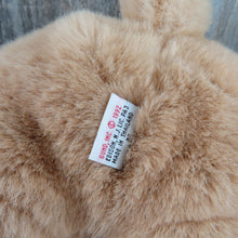 Load image into Gallery viewer, Vintage Teddy Bear Plush Gund Tan Brown Flocked Nose Sad Eyes Stuffed Animal 1992 - At Grandma&#39;s Table