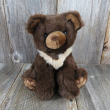 Load image into Gallery viewer, Vintage Teddy Bear Plush Sitting Stuffed Animal Brown Tan American Wego 10 inches - At Grandma&#39;s Table