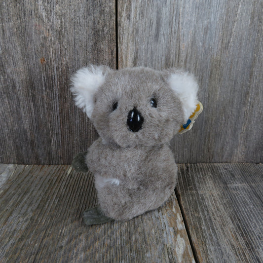 Vintage Koala Plush Stuffed Animal Dakin Aussie Grey Fun Farm Stuffed Animal 1983  Nut Filled Korea - At Grandma's Table