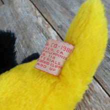 Load image into Gallery viewer, Vintage Yellow Bird Stuffed Animal Finch Black 1981 Dakin Plush 6 Inch Goldfinch - At Grandma&#39;s Table