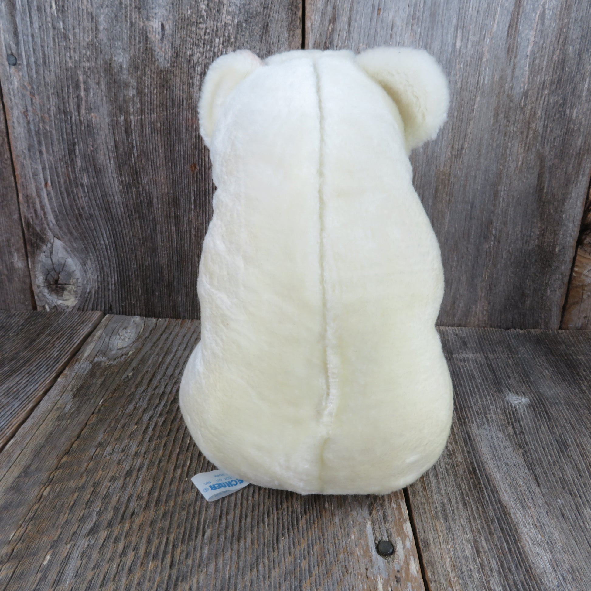 Vintage Polar Bear Plush Brechner Stuffed Animal White Tan Korea - At Grandma's Table