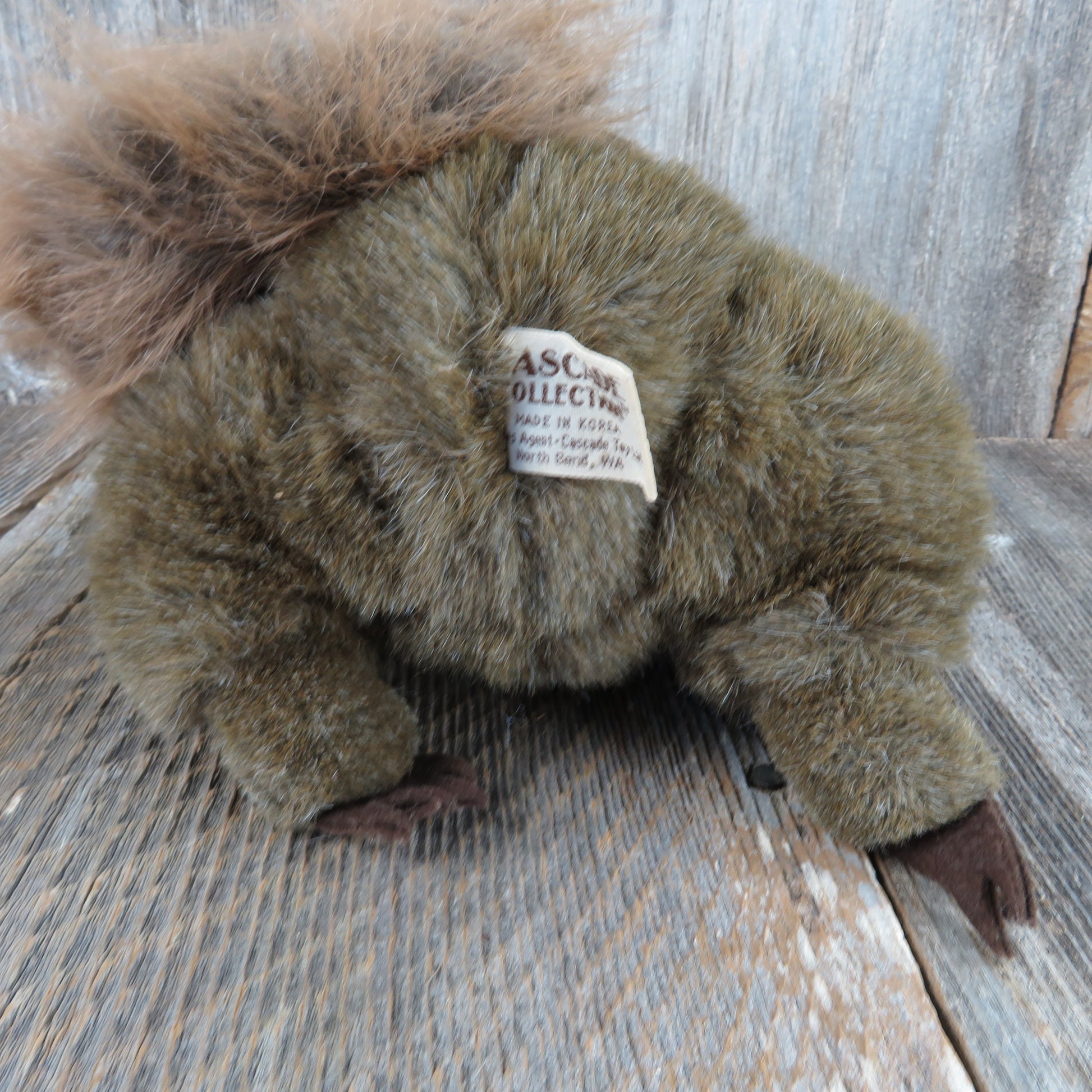 Vintage Chipmunk Stuffed Animal Brown Cascade Collection Plush Squirrel Korea Realistic - At Grandma's Table