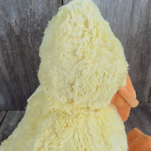 Vintage Duck Duckling Plush  Chick Chicken Stuffed Animal Easter Yellow Orange Soft Floppy - At Grandma's Table