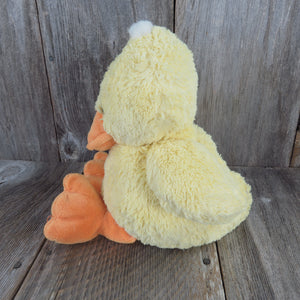 Vintage Duck Duckling Plush  Chick Chicken Stuffed Animal Easter Yellow Orange Soft Floppy - At Grandma's Table