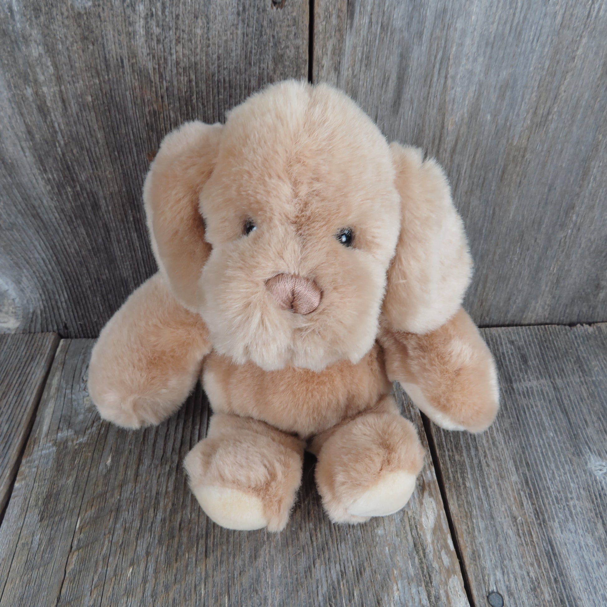 Vintage Puppy Dog Plush Baby Gund Brown Stuffed Animal Floppy Ears