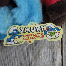 Load image into Gallery viewer, Vintage Cowboy Smurf Plush Wallace Berrie Character Stuffed Animal Blue Red Brown 1983 - At Grandma&#39;s Table
