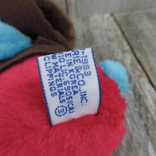 Load image into Gallery viewer, Vintage Cowboy Smurf Plush Wallace Berrie Character Stuffed Animal Blue Red Brown 1983 - At Grandma&#39;s Table