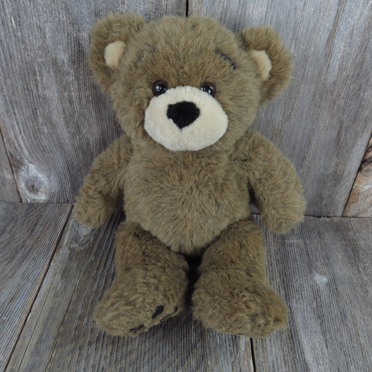 Vintage Teddy Bear Bearemy Plush Build A Bear Brown BAB 1999 Mascott Foot Pads Stuffed Animal - At Grandma's Table