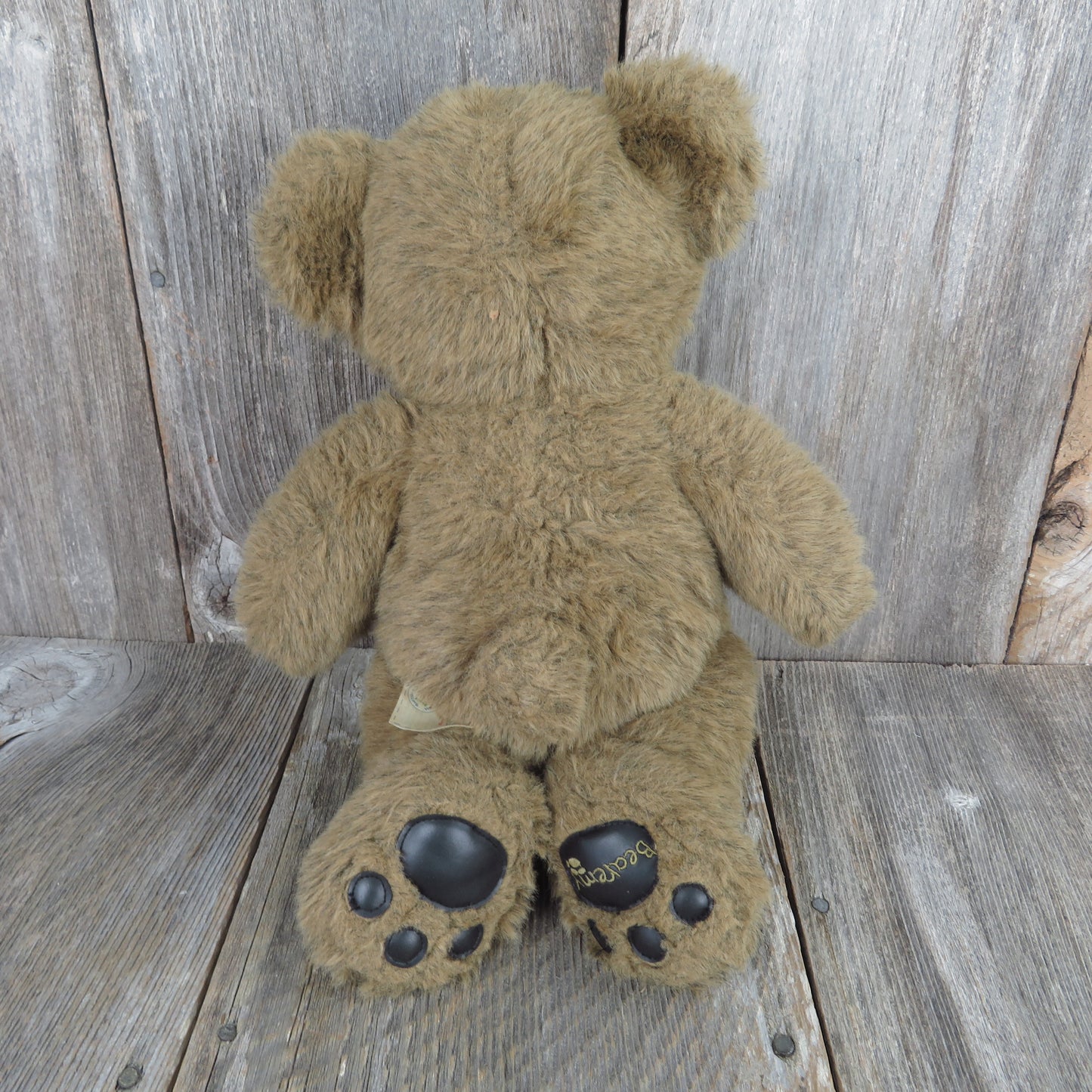 Vintage Teddy Bear Bearemy Plush Build A Bear Brown BAB 1999 Mascott Foot Pads Stuffed Animal - At Grandma's Table