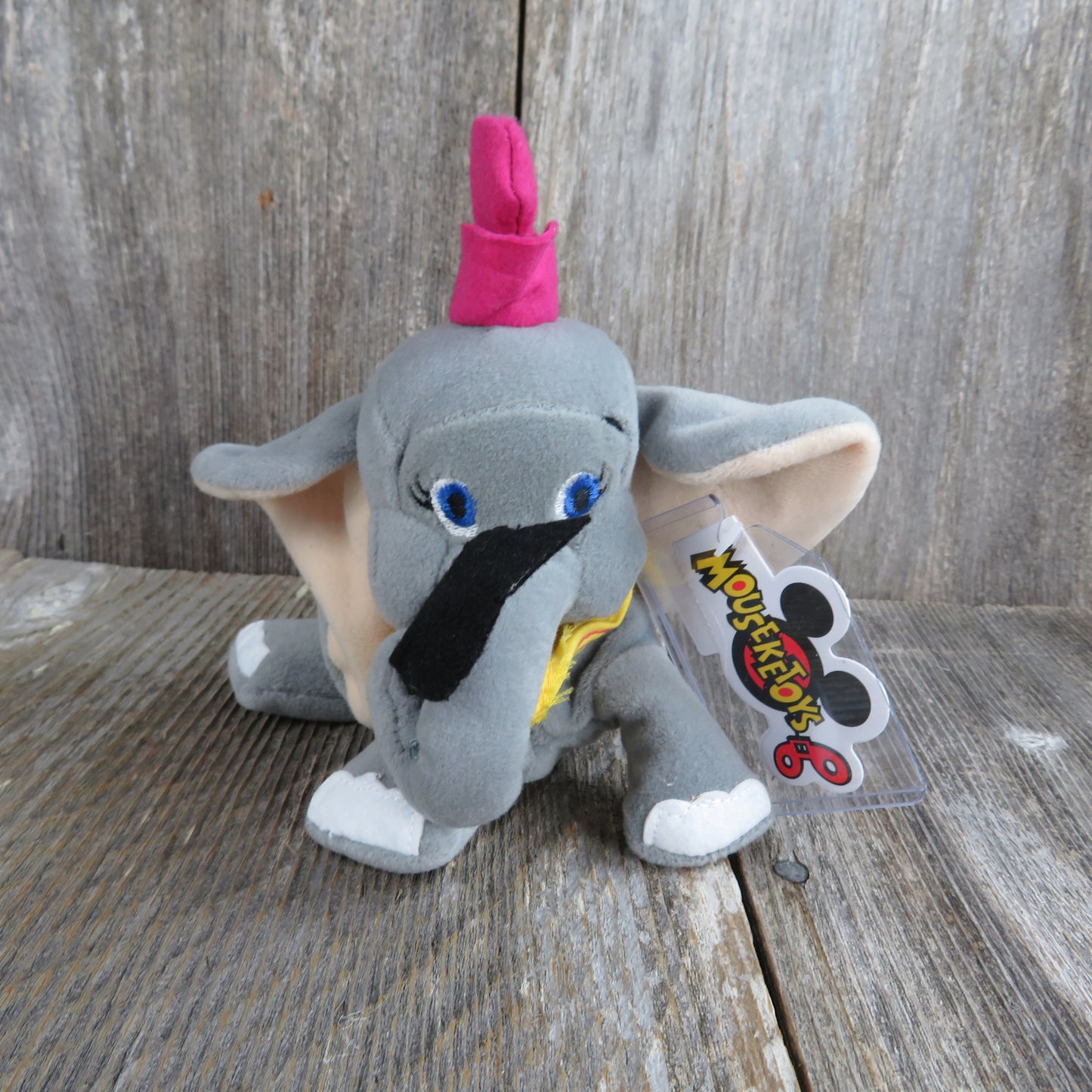 Vintage Dumbo Elephant Plush Beanie Disneyland Mouseketoys Bean Bag Stuffed Animal 1990s - At Grandma's Table
