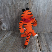 Load image into Gallery viewer, Vintage Tony the Tiger Plush Kellogg&#39;s Frosted Flakes Mascot Jointed Stuffed Animal Orange Black 1997 - At Grandma&#39;s Table