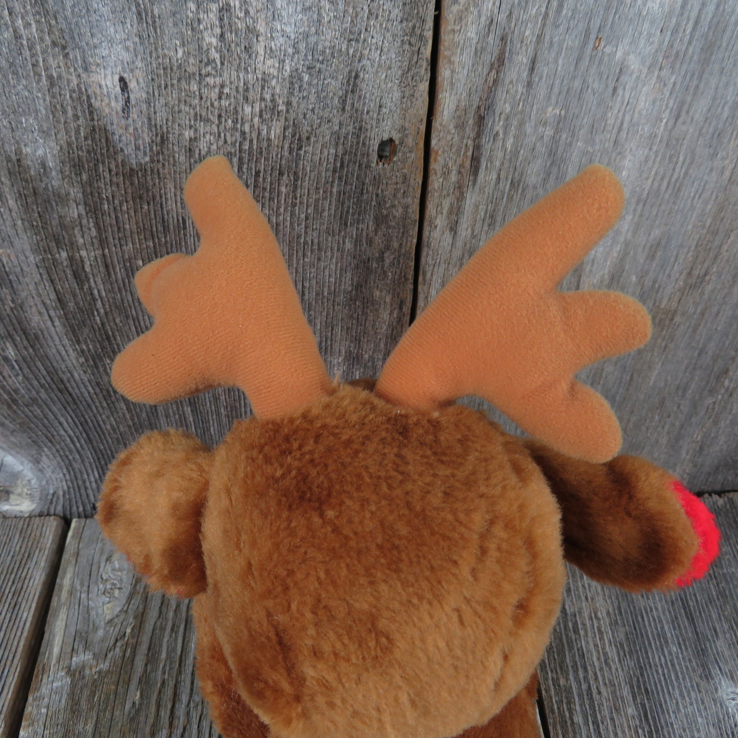 Vintage Reindeer Plush Deer Dearly Love Christmas Sad Eyes Heart Stuffed Animal House LLoyd - At Grandma's Table