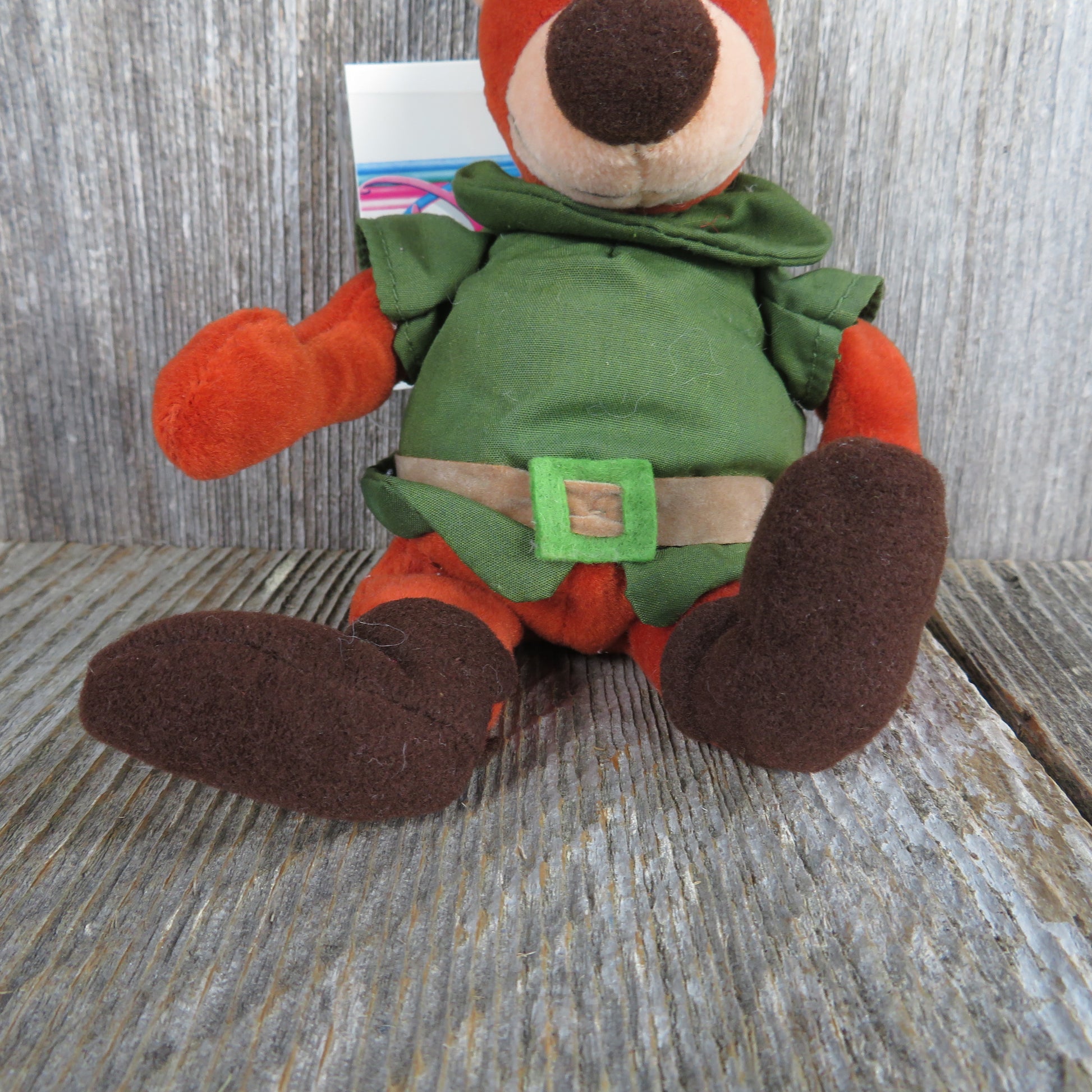 Vintage Robin Hood Little John Bear Plush Bean Bag Disney Store Beanie Stuffed Animal 1990s - At Grandma's Table