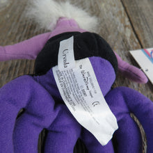 Load image into Gallery viewer, Vintage Ursula Sea Witch Plush Bean Bag Little Mermaid Disney Store Purple Beanie Stuffed Animal 1990s - At Grandma&#39;s Table