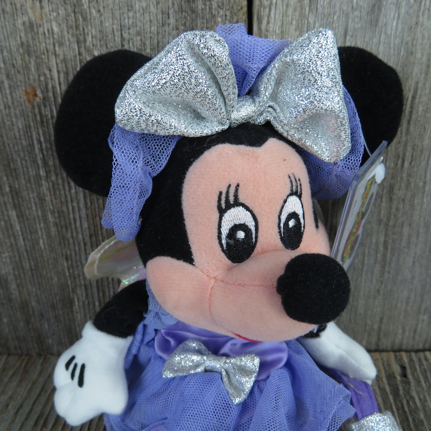 Minnie Mouse Sugar Plum Fairy Plush Beanie Disneyland Mouseketoys Bean Bag Stuffed Animal - At Grandma's Table