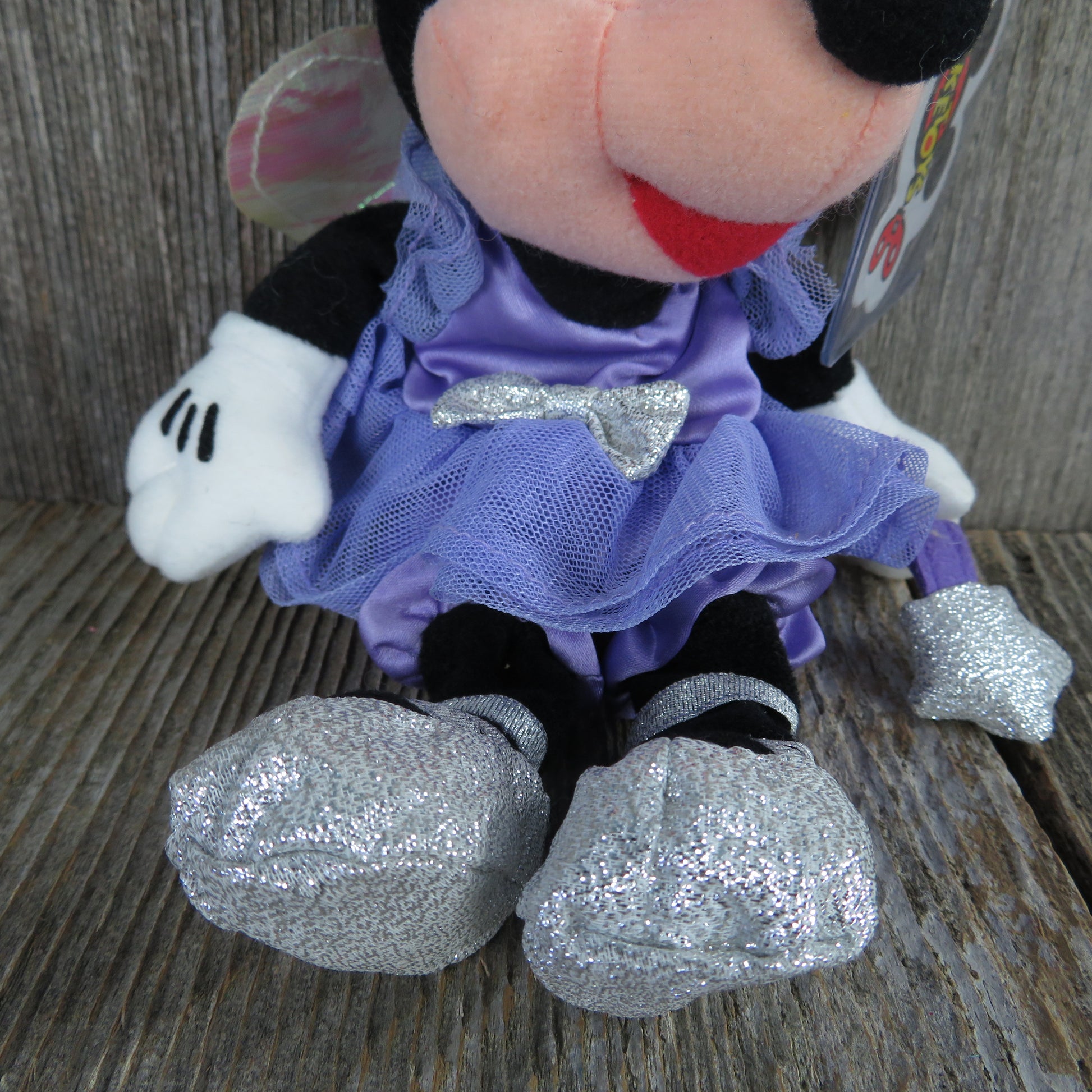 Minnie Mouse Sugar Plum Fairy Plush Beanie Disneyland Mouseketoys Bean Bag Stuffed Animal - At Grandma's Table