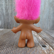 Load image into Gallery viewer, Vintage Troll Doll Pink Eyes Hair and Diamond Belly Button Ace Novelty - At Grandma&#39;s Table