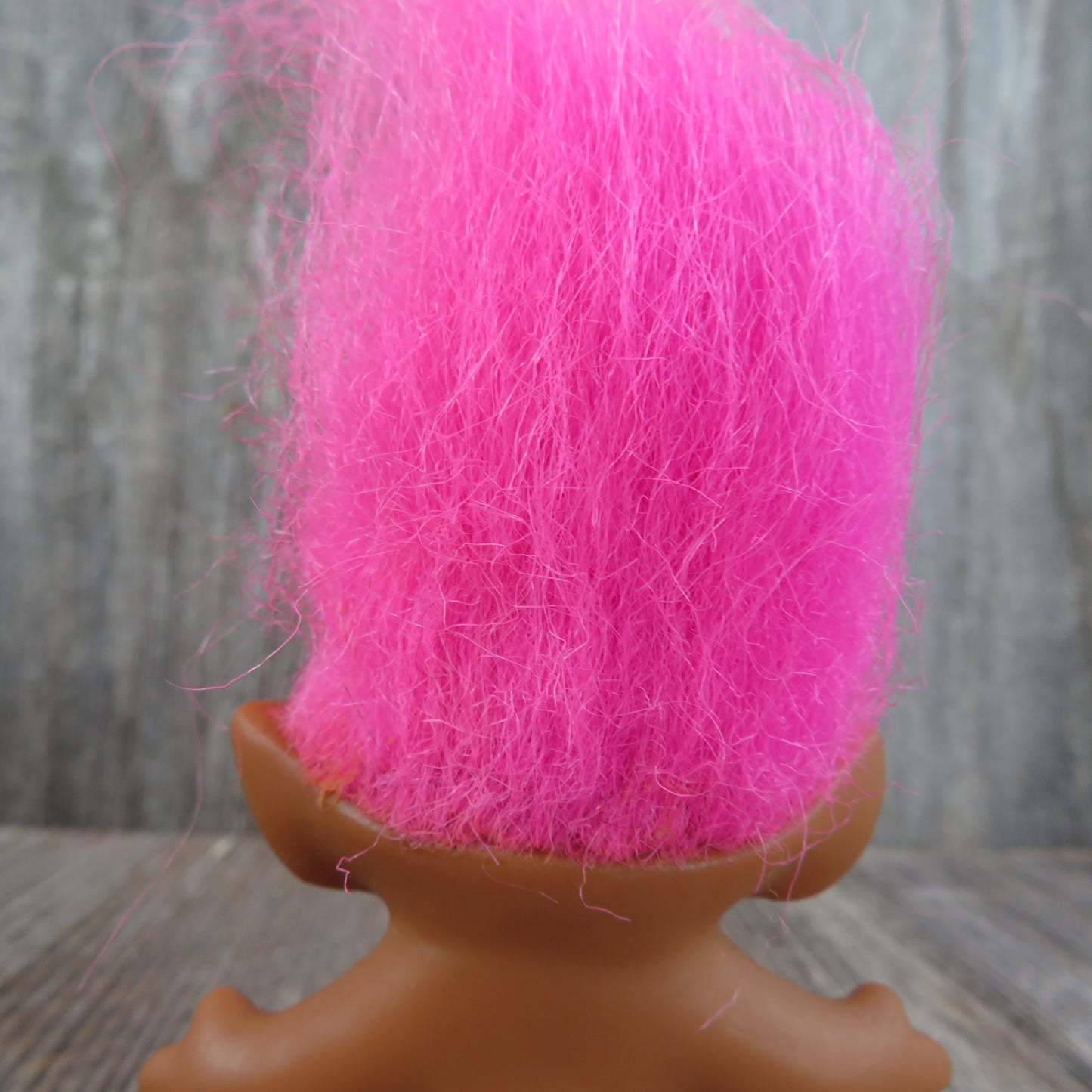 Vintage Troll Doll Pink Eyes Hair and Diamond Belly Button Ace Novelty - At Grandma's Table