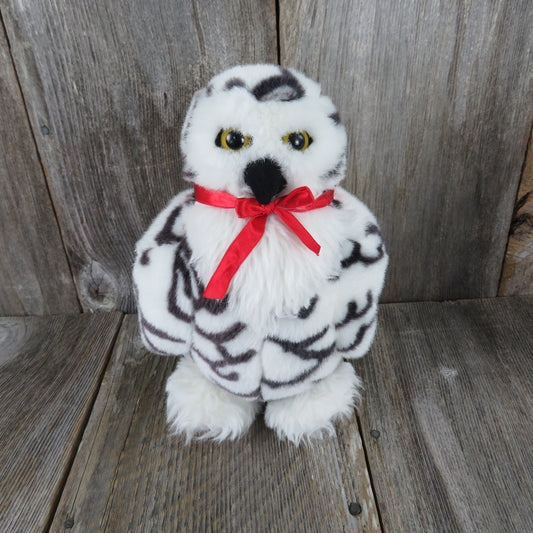 Vintage Snow Owl Plush Applause World Wild Life Bird Stuffed Animal Forest Animal 1989 - At Grandma's Table