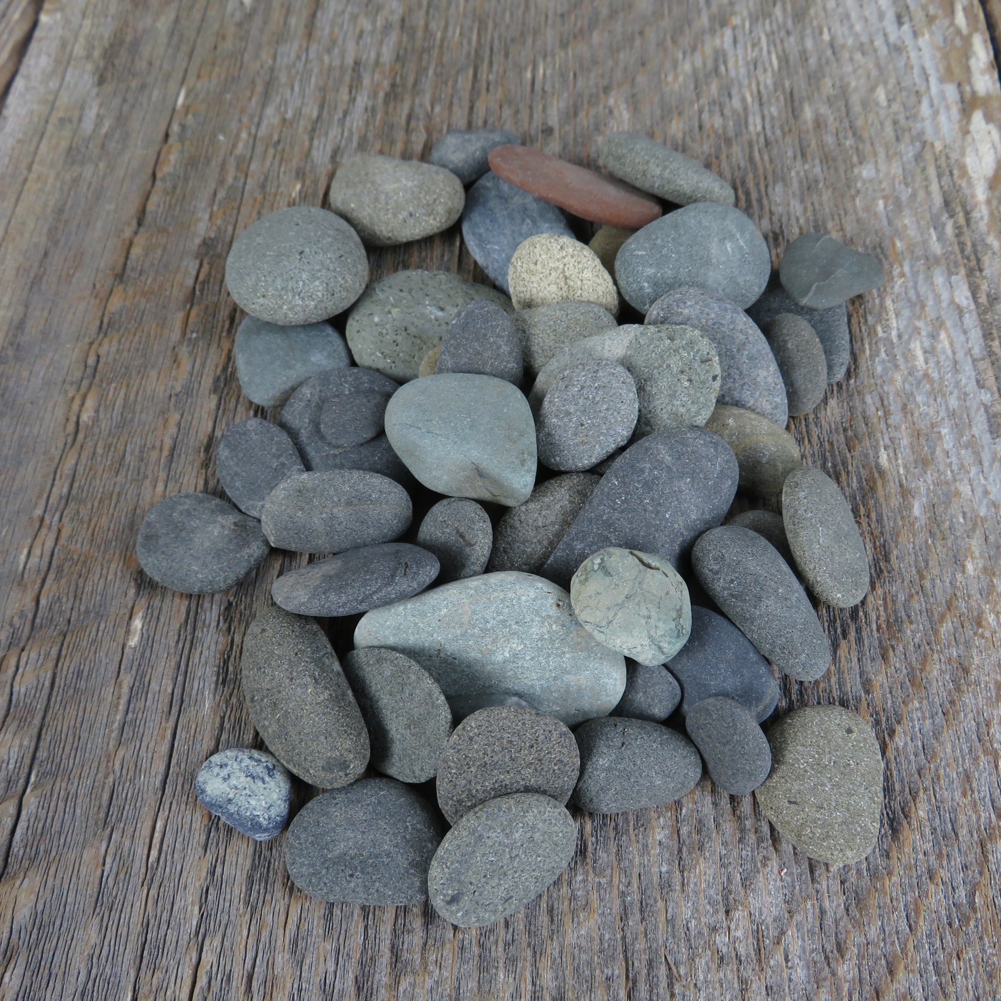 Garden Rock Path Stone Wall Ground Cover River Flat Stacking Rocks Craft Pebbles Fairy Village Miniature Dollhouse - At Grandma's Table