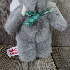 Vintage Elephant Finger Puppet Plush Mary Meyer Stuffed Animal Tippy Toes 1994