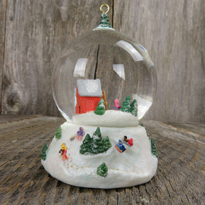 Ice Skater's Delight Snow Globe Hallmark Ornament Winter Wonderland 2005 - At Grandma's Table