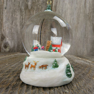 Ice Skater's Delight Snow Globe Hallmark Ornament Winter Wonderland 2005 - At Grandma's Table